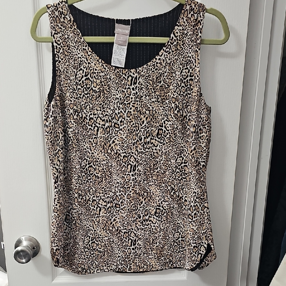 Chico's Animal Print Tank Top